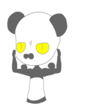 Transparent panda sticker #7286467