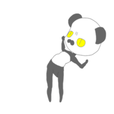 Transparent panda sticker #7286473