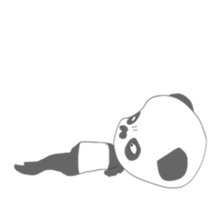 Transparent panda sticker #7286476