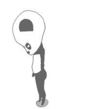 Transparent panda sticker #7286477