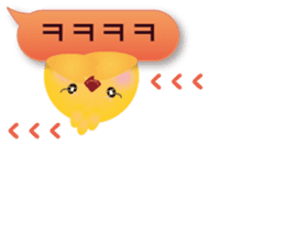 PIYOSU of the chick  -Hangul sticker- sticker #7286669