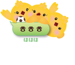 PIYOSU of the chick  -Hangul sticker- sticker #7286676