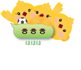 PIYOSU of the chick  -Hangul sticker- sticker #7286676