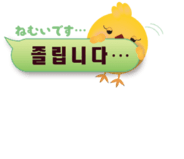PIYOSU of the chick  -Hangul sticker- sticker #7286690