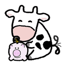 Moo Moo Days - BaoBao the Cow sticker #7286945