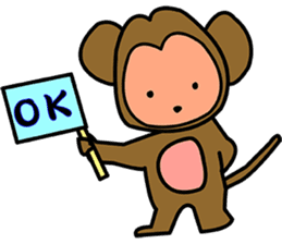 i am monkey sticker #7287004