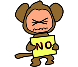 i am monkey sticker #7287005