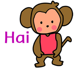 i am monkey sticker #7287006