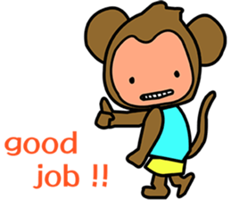 i am monkey sticker #7287008