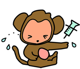 i am monkey sticker #7287010