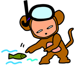 i am monkey sticker #7287013