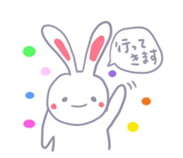 Though is a rabbit, something. sticker #7287361