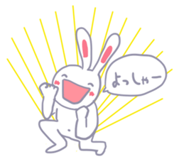 Though is a rabbit, something. sticker #7287366