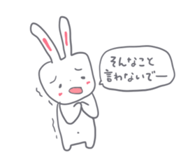 Though is a rabbit, something. sticker #7287385