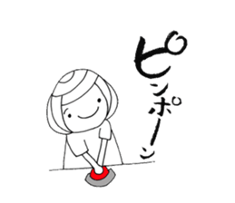 Writing brush girl  vol.4 sticker #7287410