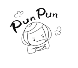 Writing brush girl  vol.4 sticker #7287411