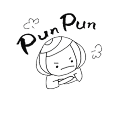 Writing brush girl vol.4 sticker #7287411