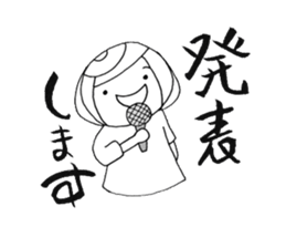 Writing brush girl  vol.4 sticker #7287412