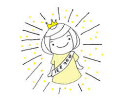 Writing brush girl  vol.4 sticker #7287413