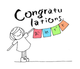 Writing brush girl  vol.4 sticker #7287415