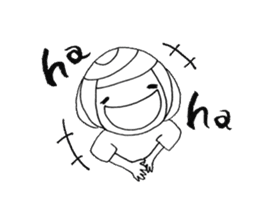 Writing brush girl vol.4 sticker #7287417