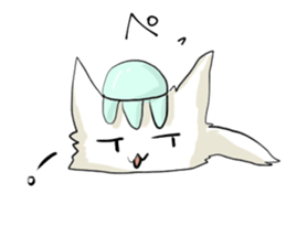 Jellyfish-cat sticker #7287482