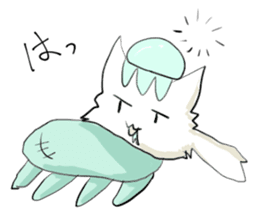Jellyfish-cat sticker #7287484