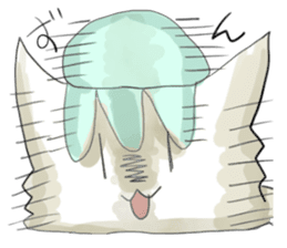 Jellyfish-cat sticker #7287491