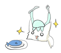 Jellyfish-cat sticker #7287492