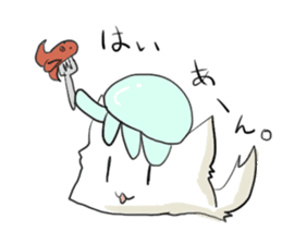 Jellyfish-cat sticker #7287506