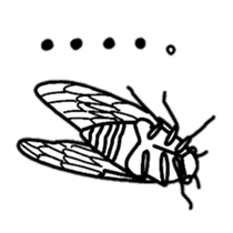 Sentimental Cicada Sticker sticker #7287854