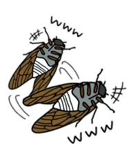 Sentimental Cicada Sticker sticker #7287856