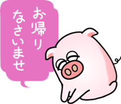 It looks like a pig. sticker #7288541