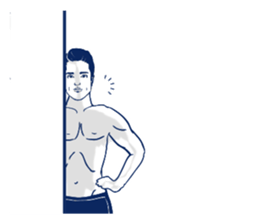 The man who breaks feeling. sticker #7288839