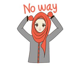 lovely Muslimah hijab lover sticker #7288888