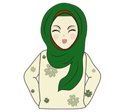 lovely Muslimah hijab lover sticker #7288891