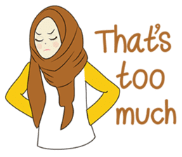 lovely Muslimah hijab lover sticker #7288898