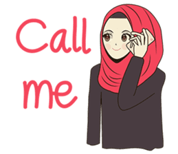 lovely Muslimah hijab lover sticker #7288909