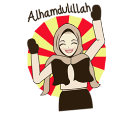 lovely Muslimah hijab lover sticker #7288911