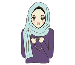 lovely Muslimah hijab lover sticker #7288915
