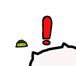 Kawaii  over action cat sticker #7289343