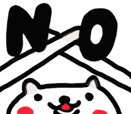 Kawaii  over action cat sticker #7289355