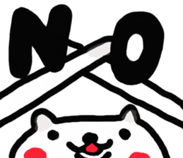 Kawaii over action cat sticker #7289355