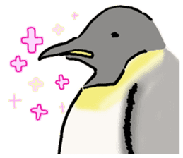 Pleasant pretty penguin sticker #7289410