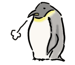 Pleasant pretty penguin sticker #7289411