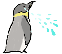 Pleasant pretty penguin sticker #7289424