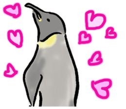 Pleasant pretty penguin sticker #7289437