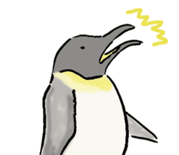 Pleasant pretty penguin sticker #7289438