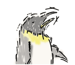 Pleasant pretty penguin sticker #7289439