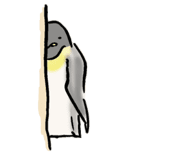 Pleasant pretty penguin sticker #7289441